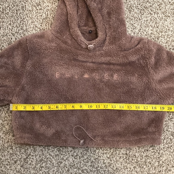 Plum Sherpa cropped XS Oversized Winter - Picture 5 of 7